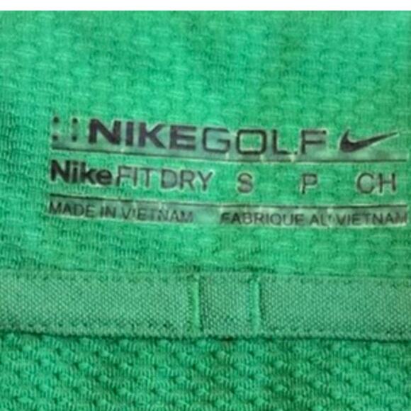 Nike Golf Green Dri-Fit Polo Shirt Men's Size L Performance Top - Picture 5 of 7